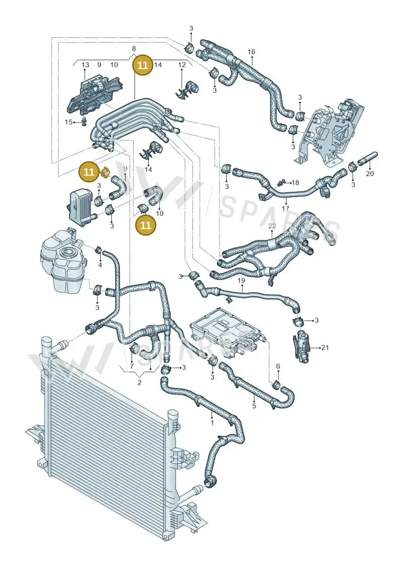 N10558701 — SEAT EBoost CUPRA (2021-) diagram 10a121230, position 11