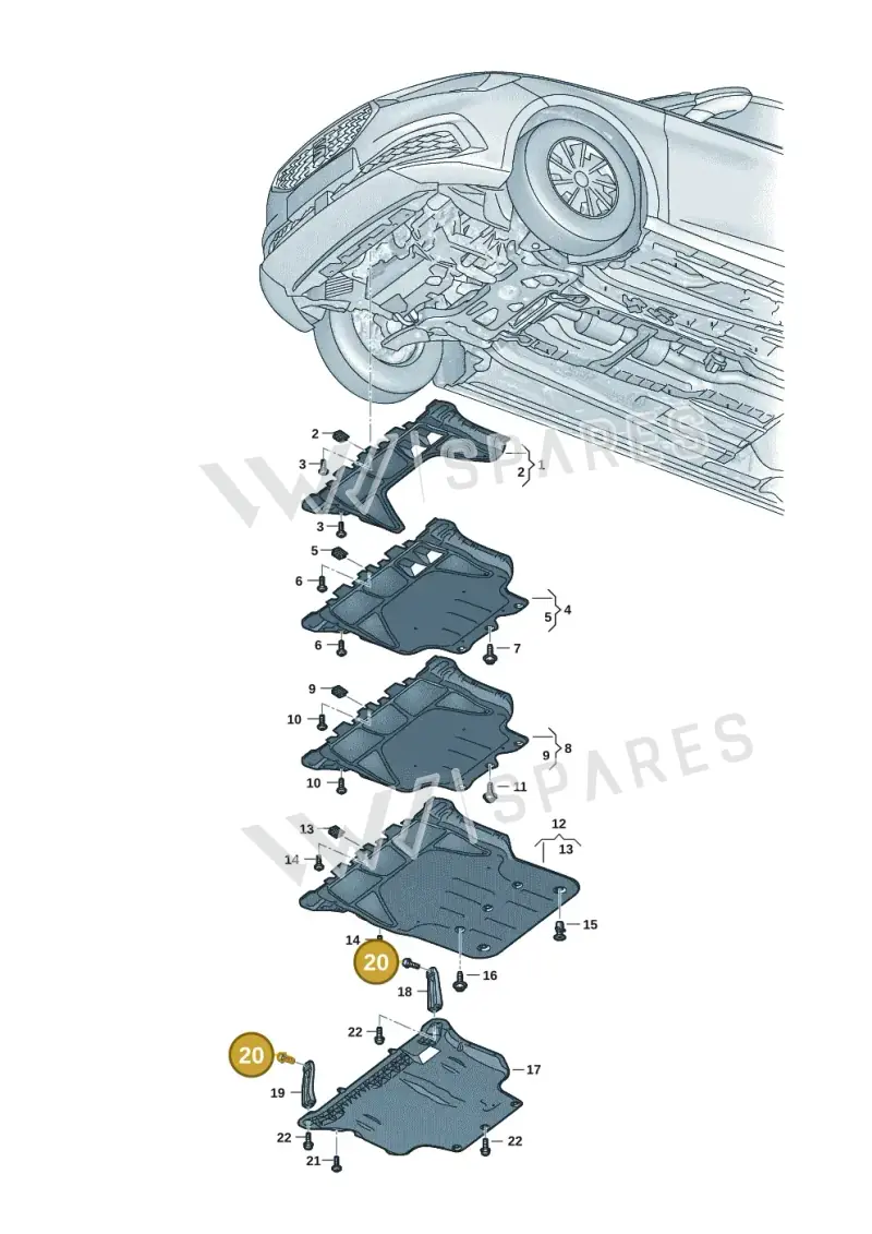 N10574702 — SEAT Formentor TSI CUPRA (2020-) diagram 5fn825000, position 20