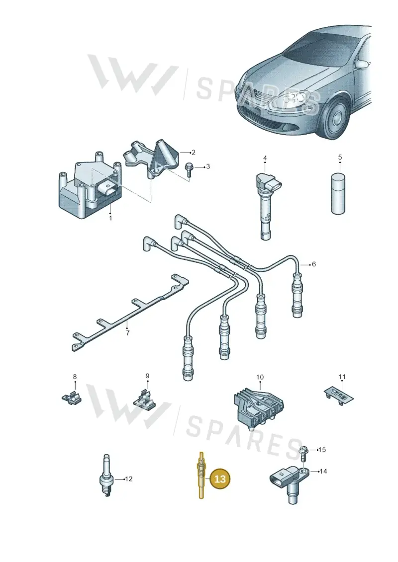 N10591603 — SEAT Leon Stylance (2010-2012) diagram 729905000, position 13