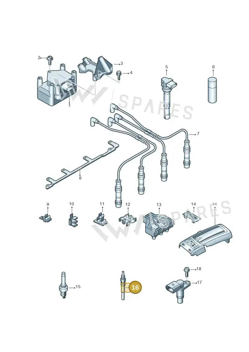 N10591603 — SEAT Altea XL Reference (2010-2013) diagram 694905000, position 16