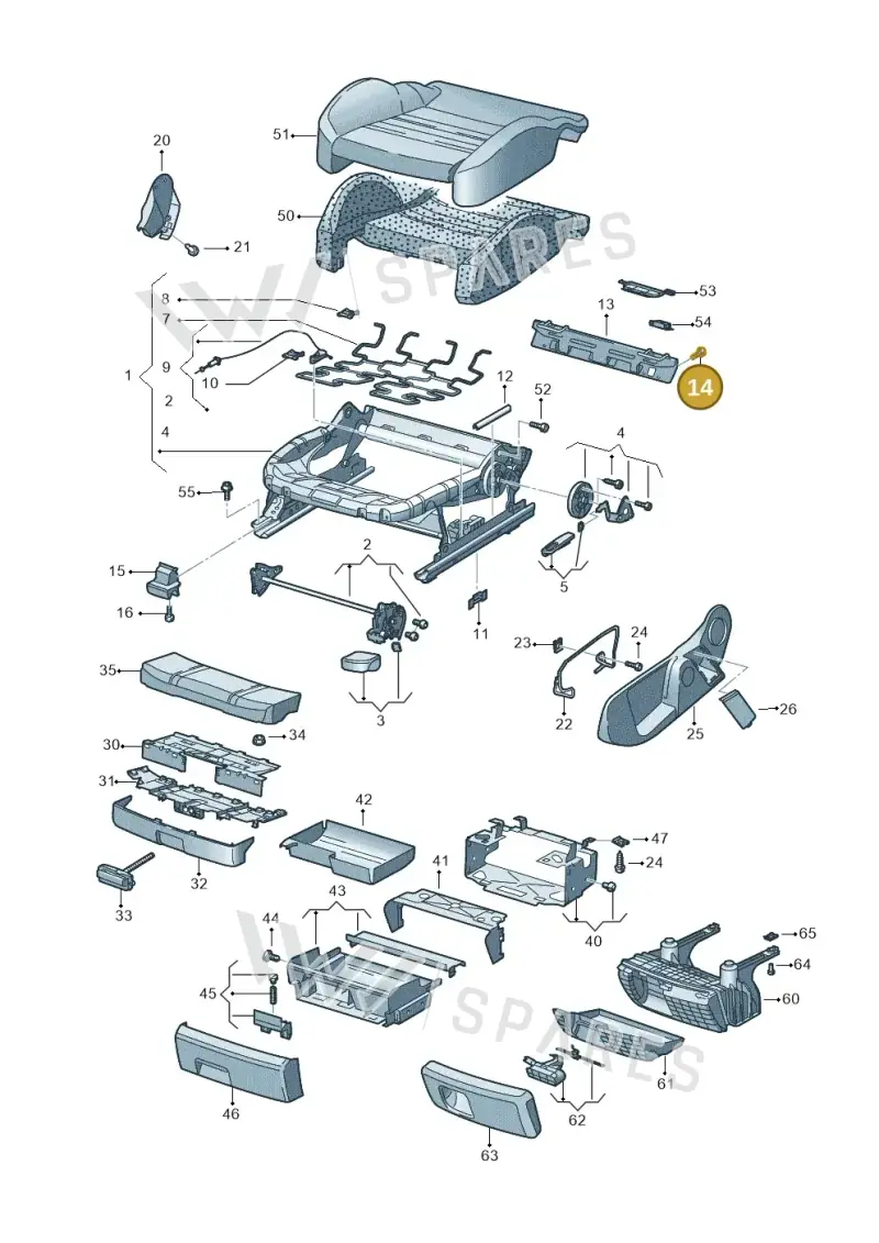 N10622701 — SEAT Exeo ST Reference (2008-2011) diagram 448881000, position 14