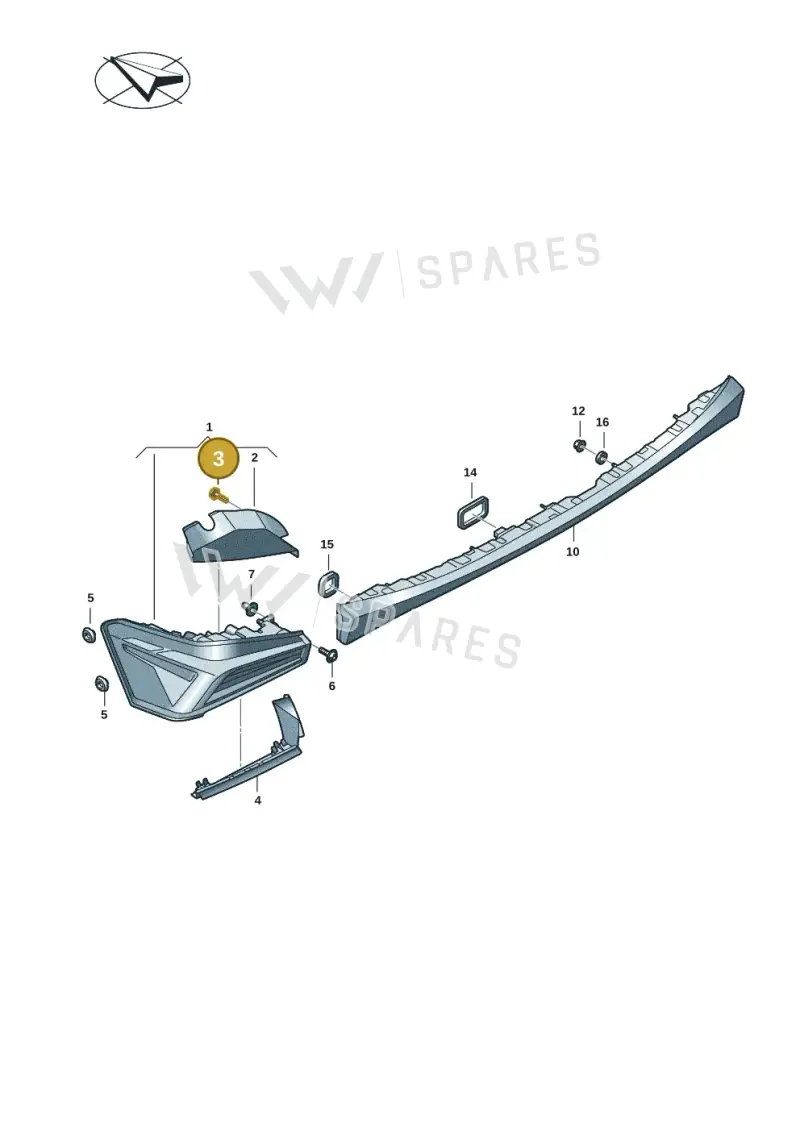 N10625802 — SEAT EBoost CUPRA (2021-) diagram 10s945000, position 3