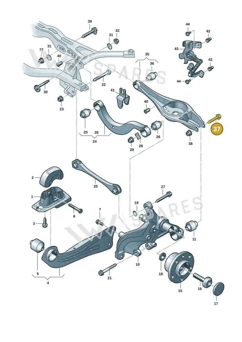 N10640501 — SEAT Formentor TSI CUPRA (2020-) diagram 2gk505050, position 37