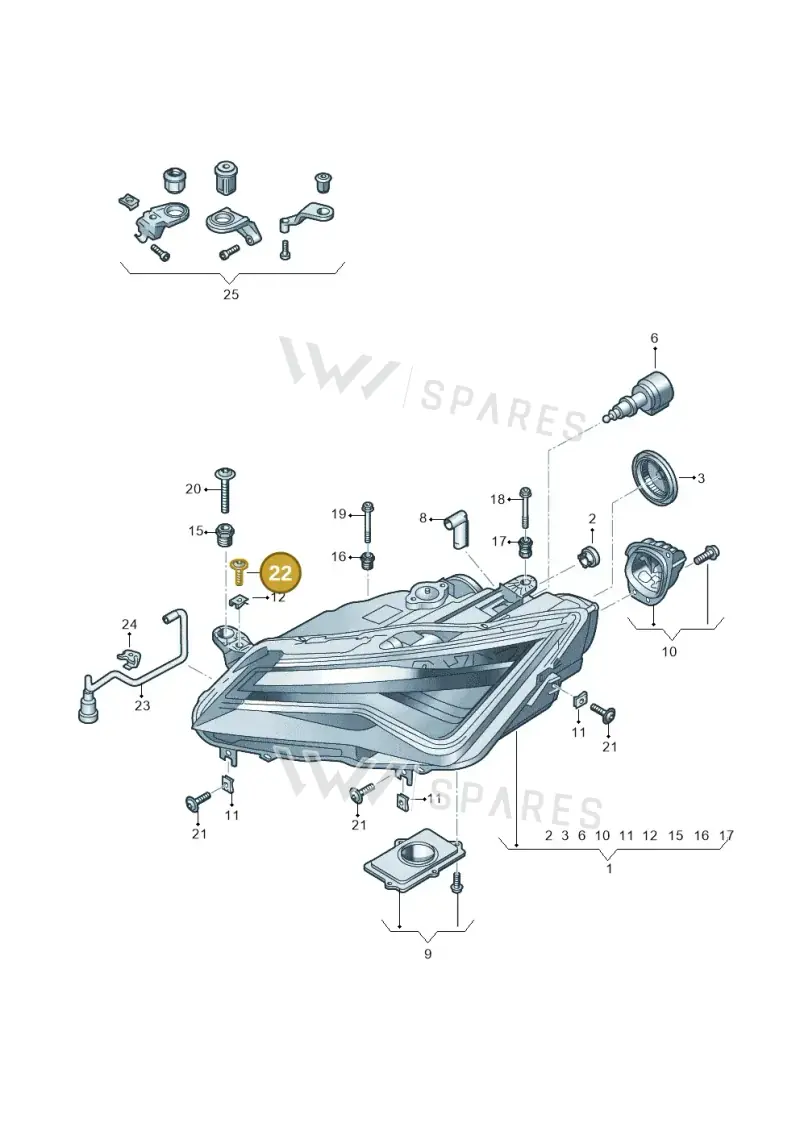 N10644404 — SEAT Ateca Style (2016-) diagram 893941120, position 22