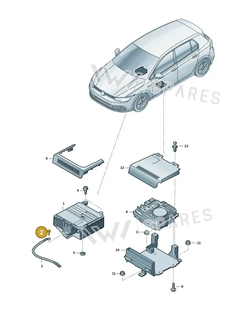 N10653101 — SEAT Formentor TSI CUPRA (2020-) diagram 5h0915020, position 2