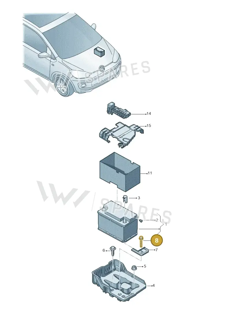 N10662001 — SEAT Mii electric (2020-2021) diagram 772915000, position 8