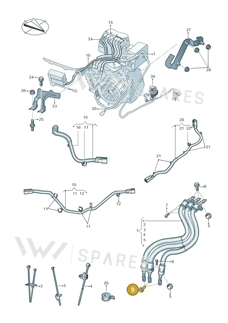 N10689305 — SEAT Formentor TSI CUPRA (2020-) diagram 793970150, position 9