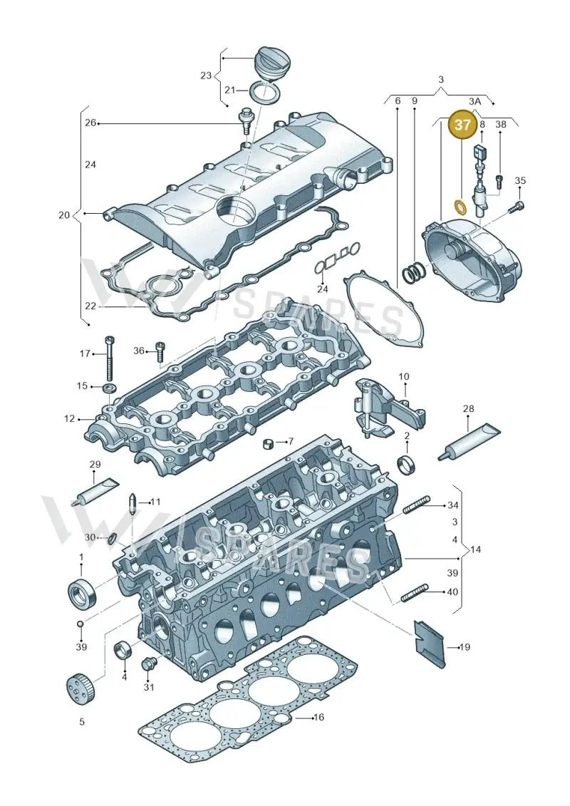 N10691601 — SEAT Exeo ST Reference (2008-2011) diagram 412103450, position 37