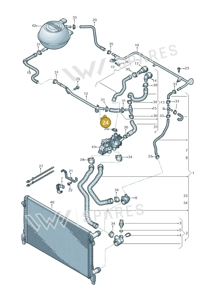 N10696502 — SEAT Leon style (2019-) diagram 866121300, position 24