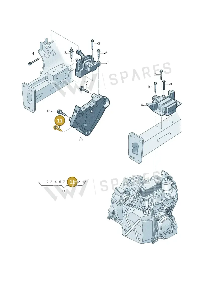 N10701501 — SEAT Formentor TSI CUPRA (2020-) diagram 597199250, position 11