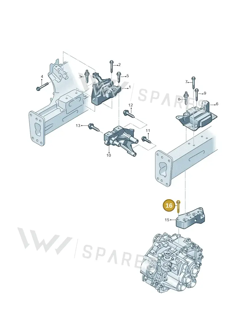 N10709001 — SEAT Formentor TSI CUPRA (2020-) diagram 746199300, position 16