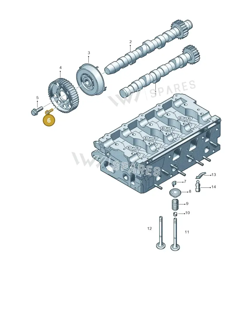 N10715801 — SEAT Exeo ST Reference (2008-2011) diagram 636109600, position 6