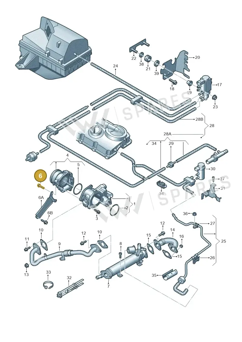 N10740901 — SEAT Altea XL Reference (2010-2013) diagram 663131850, position 6