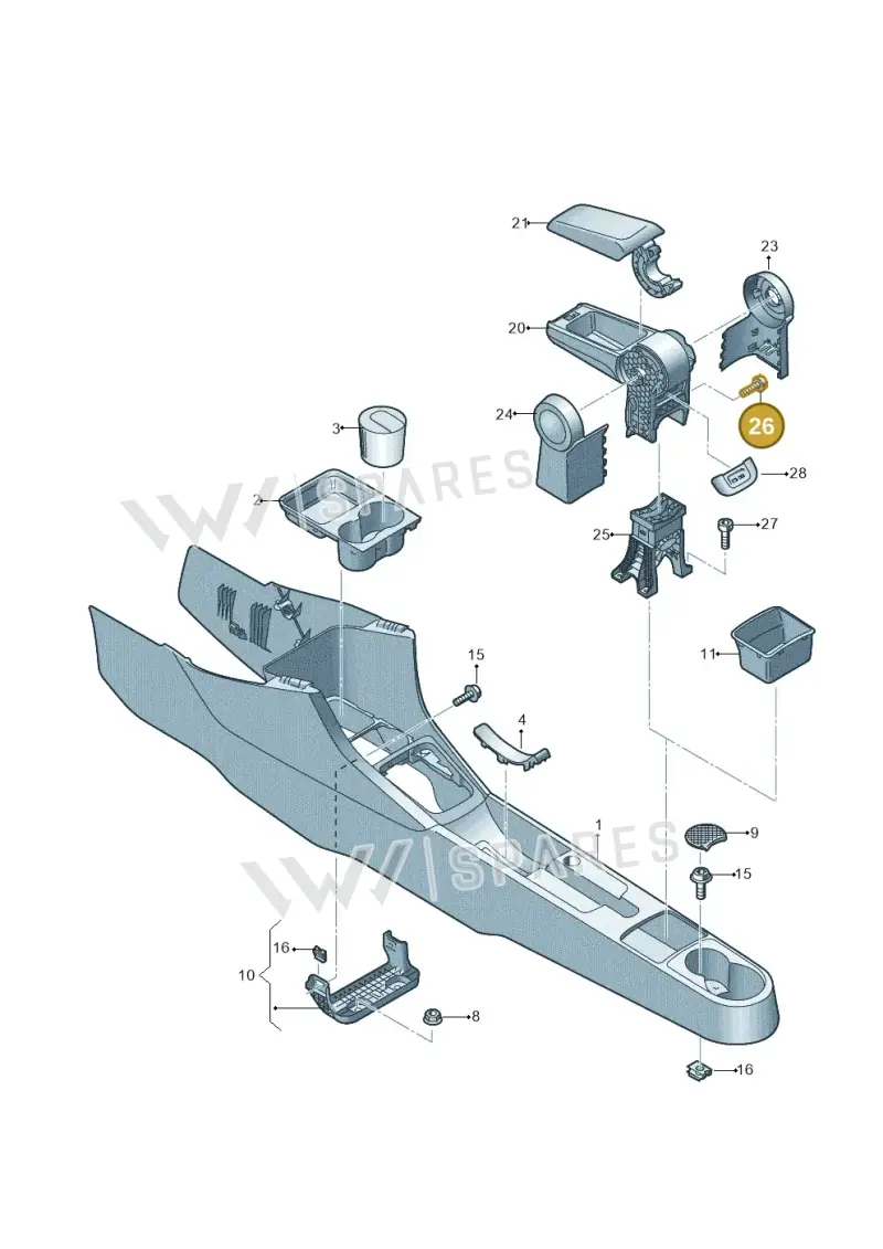 N10748101 — SEAT Toledo Reference (2015-2019) diagram 742863610, position 26