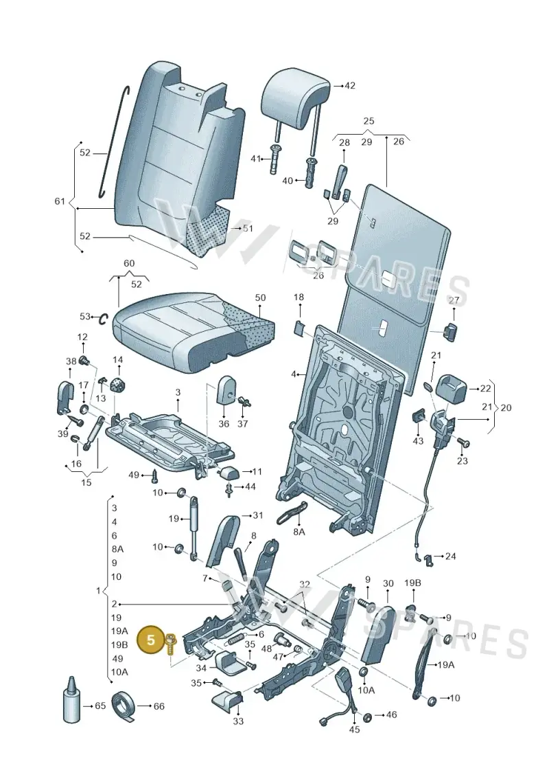 N10764201 — SEAT Alhambra Stylance (2015-2022) diagram 689885200, position 5