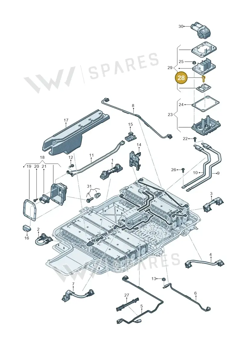 N10769601 — SEAT Mii electric (2020-2021) diagram 899915075, position 28