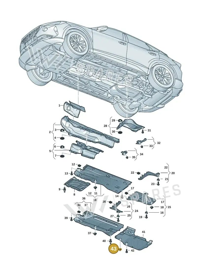 N10772801 — SEAT Formentor TSI CUPRA (2020-) diagram 5ff825010, position 43