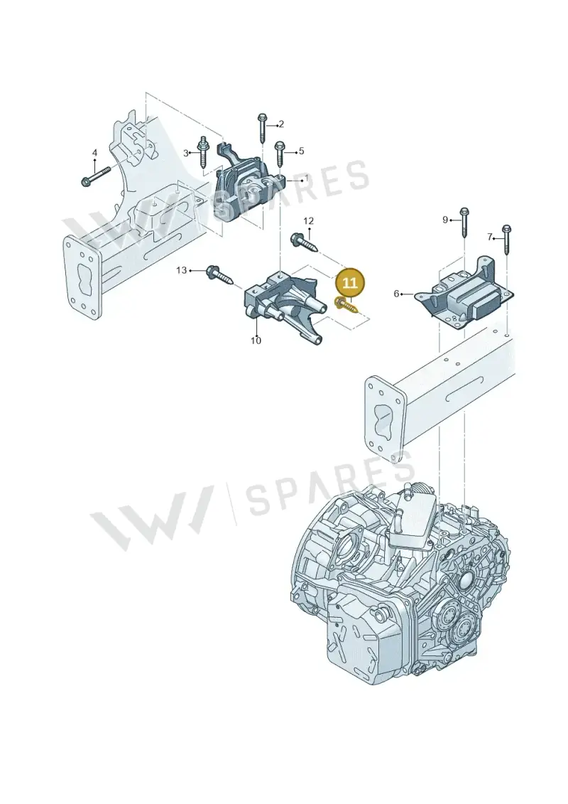 N10830401 — SEAT Formentor TSI CUPRA (2020-) diagram 827199450, position 11