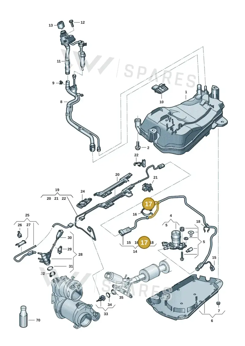 N10845501 — SEAT Formentor TSI CUPRA (2020-) diagram 5h0253104, position 17