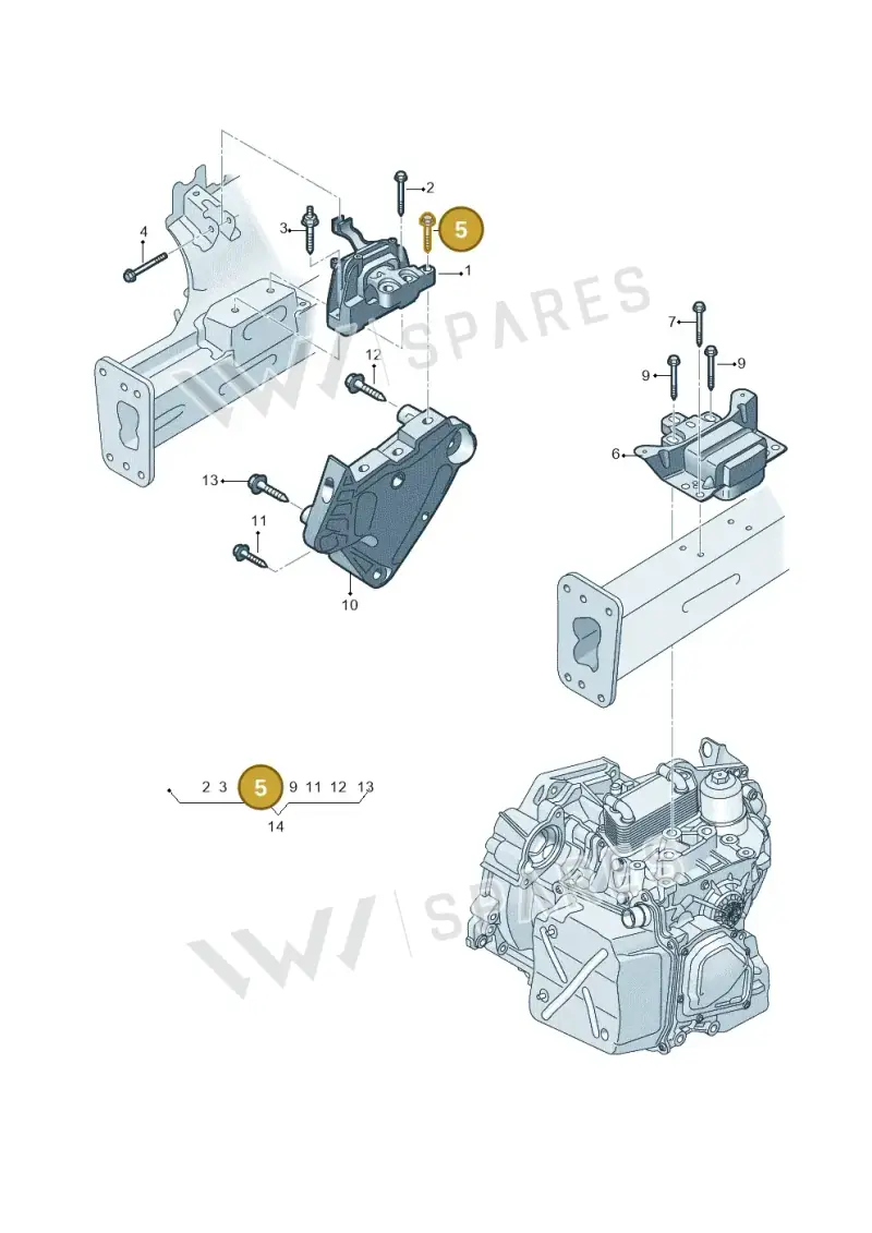 N10854801 — SEAT Formentor TSI CUPRA (2020-) diagram 597199250, position 5