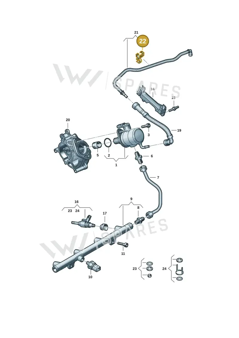 N10860301 — SEAT Formentor TSI CUPRA (2020-) diagram 596133584, position 22