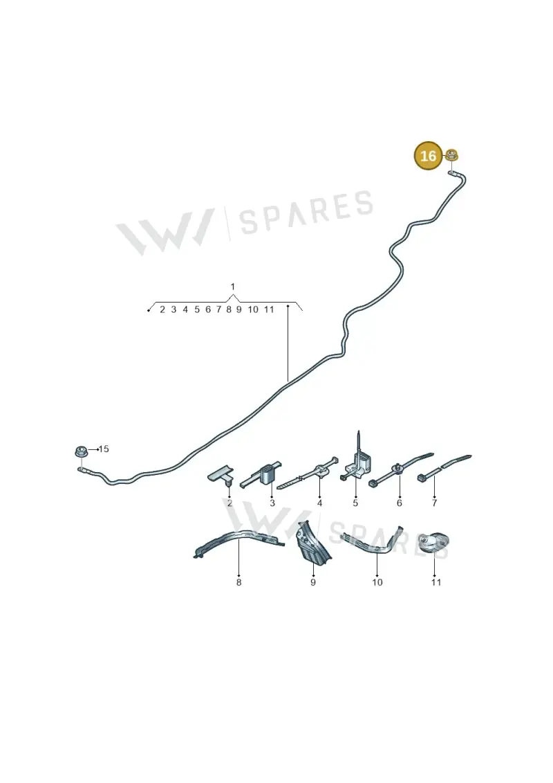 N90074404 — SEAT Formentor TSI CUPRA (2020-) diagram 596972035, position 16