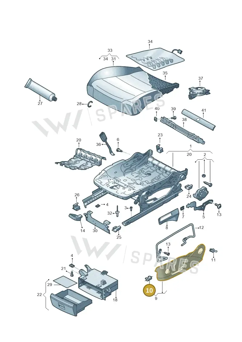 N90168607 — SEAT Tarraco FR (2018-2024) diagram 591881000, position 10