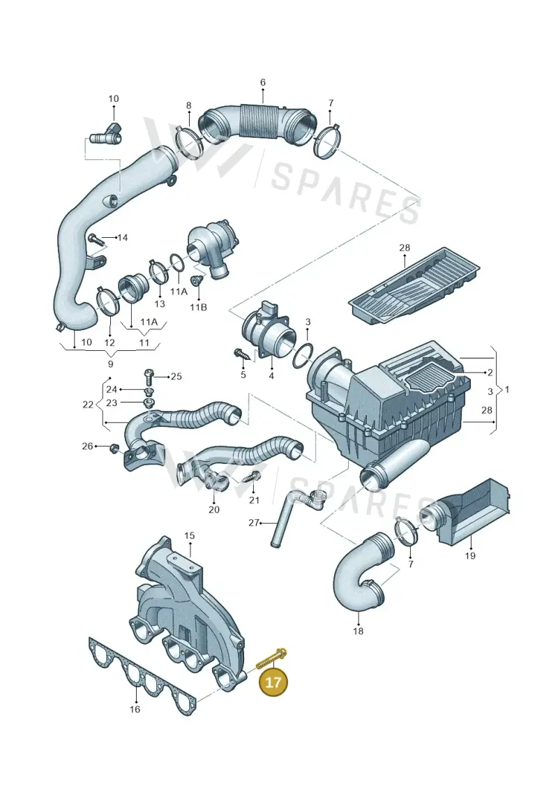 N90200604 — SEAT Altea XL Reference (2010-2013) diagram 460129300, position 17
