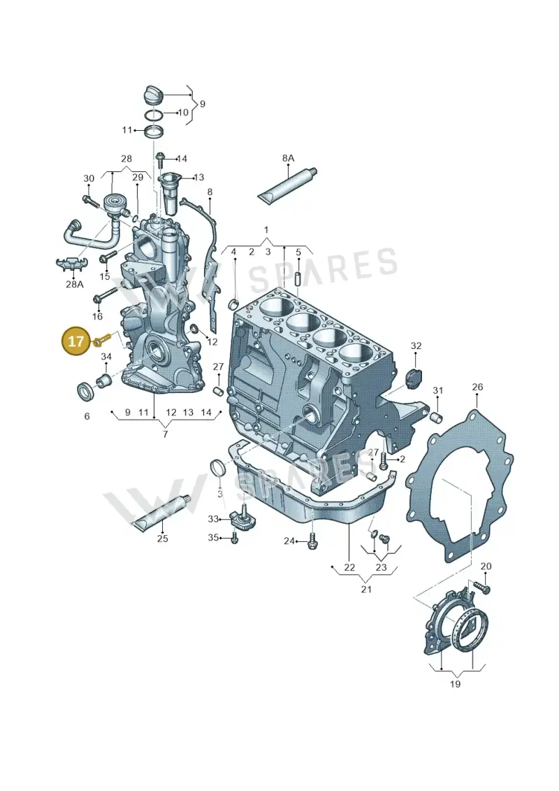 N90338204 — SEAT Toledo Reference (2012-2015) diagram 253103120, position 17