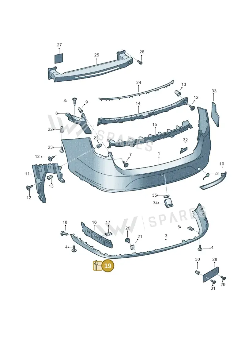 N90346301 — SEAT Leon ST Stylance (2012-2016) diagram 754807600, position 19