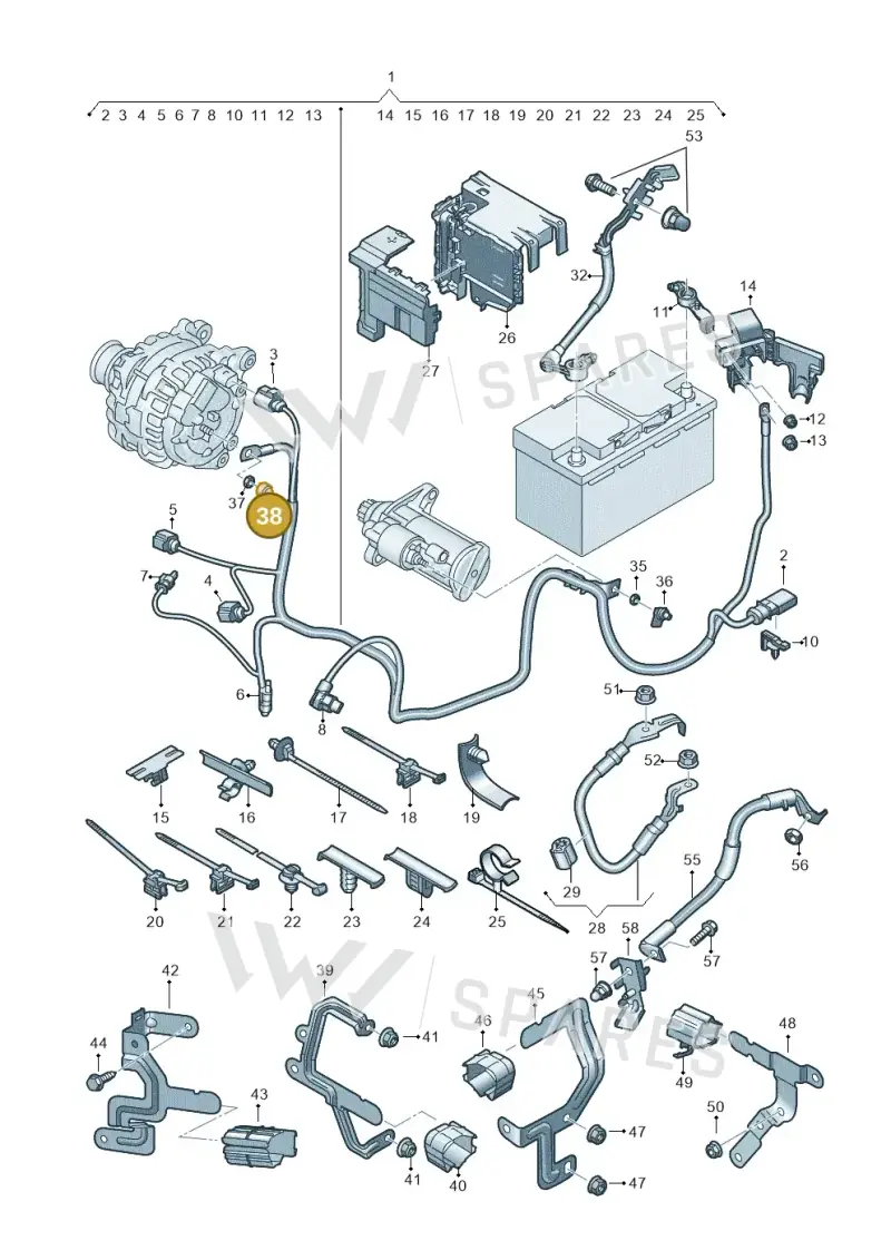 N90403002 — SEAT Formentor TSI CUPRA (2020-) diagram 596972000, position 38