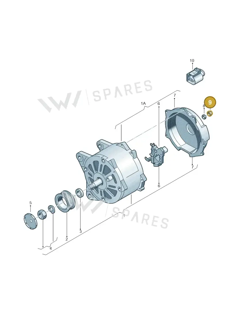 N90403003 — SEAT Mii reference (2011-2019) diagram 631903000, position 9