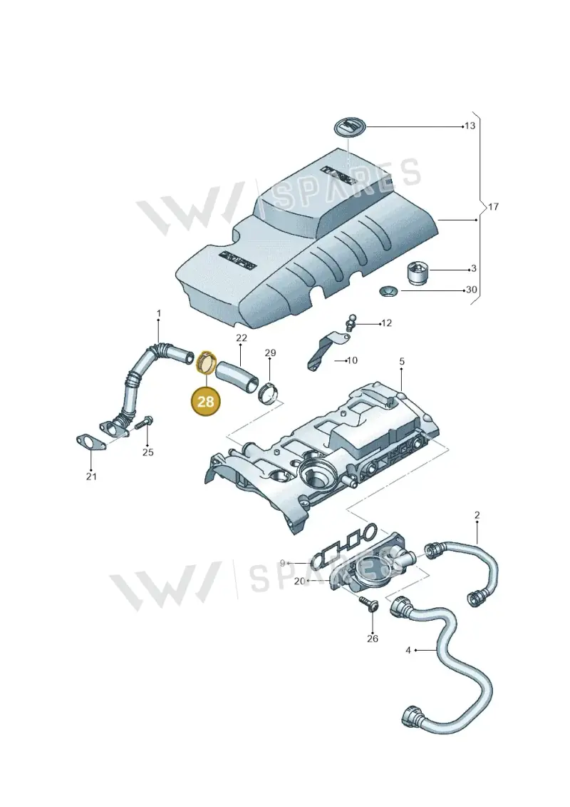 N90409601 — SEAT Exeo ST Reference (2008-2011) diagram 664103770, position 28