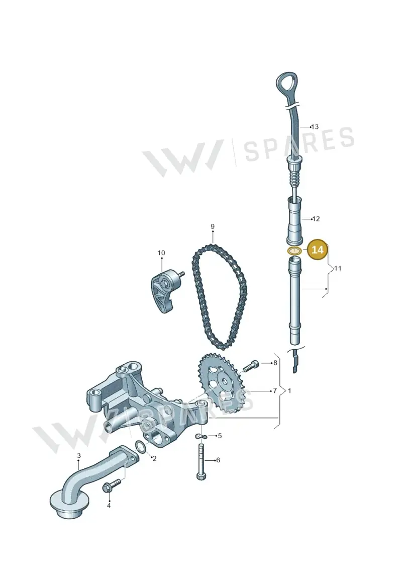 N90421101 — SEAT Altea XL Reference (2013-2013) diagram 194115100, position 14