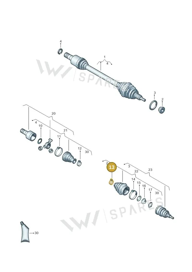 N90442501 — SEAT Ibiza Stylance (2015-) diagram 657407620, position 13