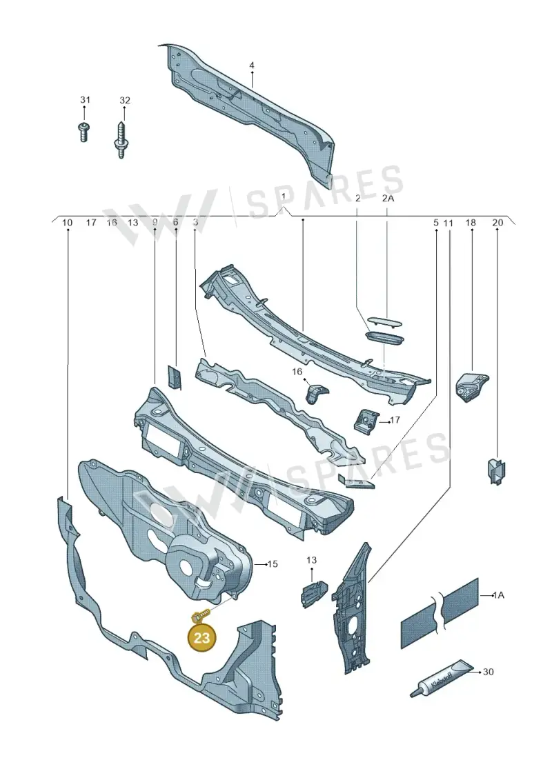 N90471802 — SEAT Ibiza Stylance (2015-) diagram 672803150, position 23