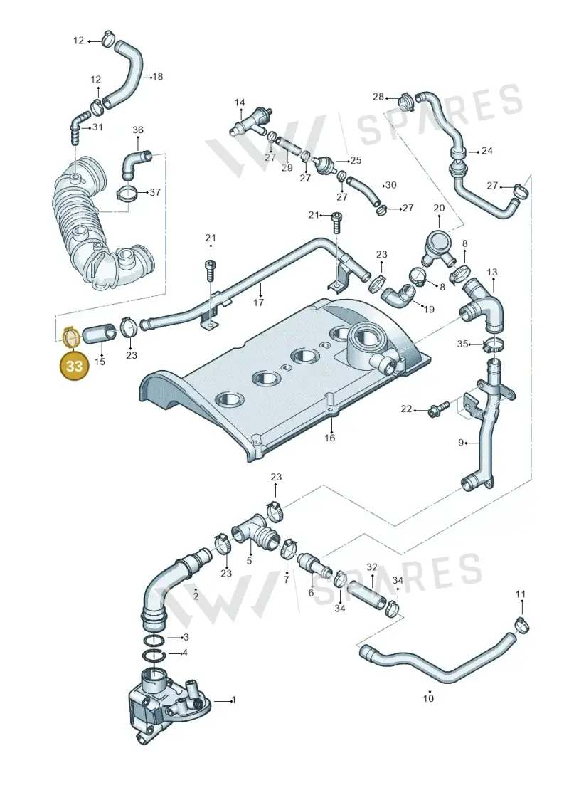 N90489801 — SEAT Exeo ST Reference (2008-2011) diagram 273103680, position 33