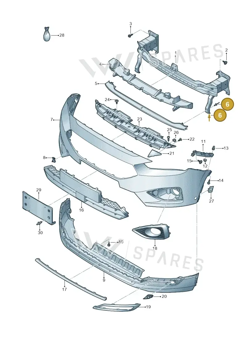 N90528204 — SEAT Tarraco FR (2018-2024) diagram 591807000, position 6