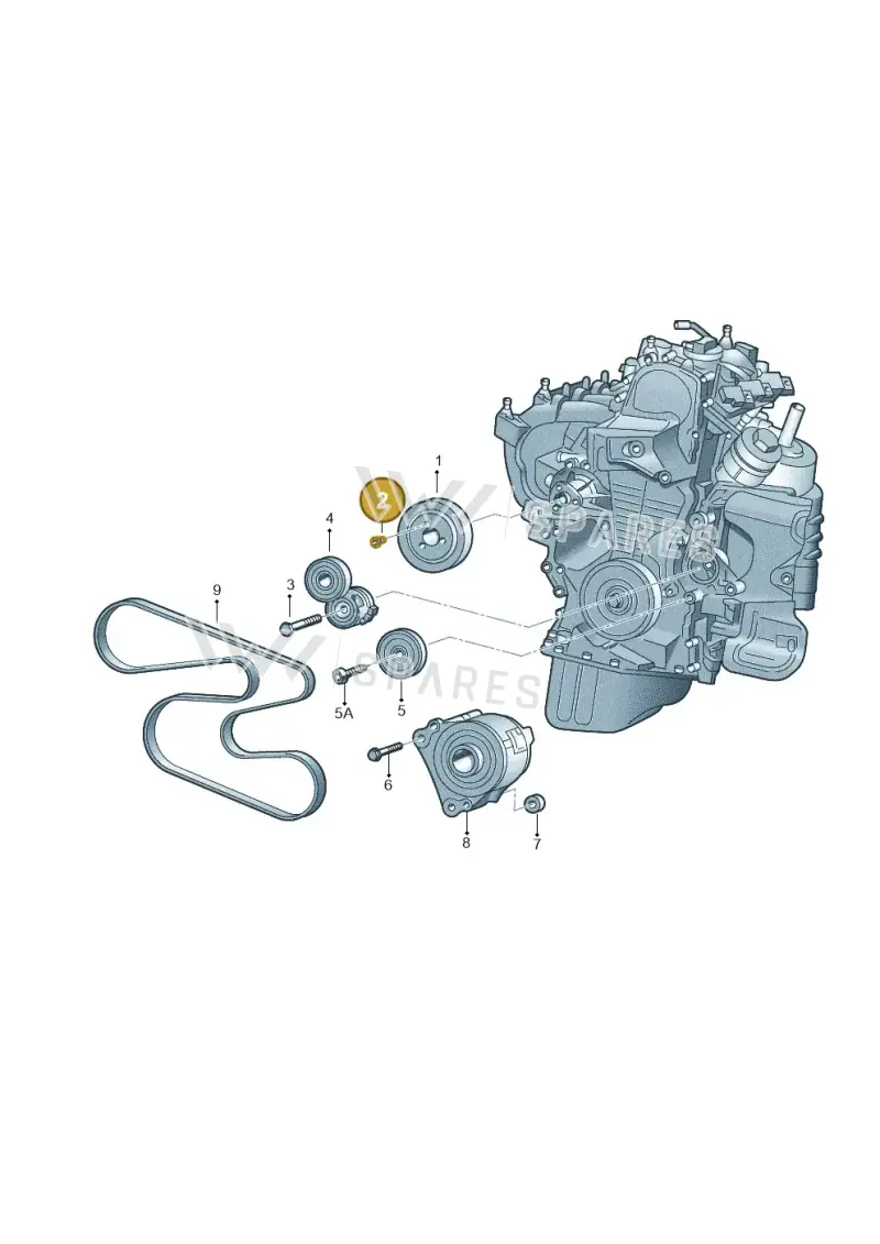 N90544203 — SEAT Altea XL Reference (2010-2013) diagram 253903150, position 2