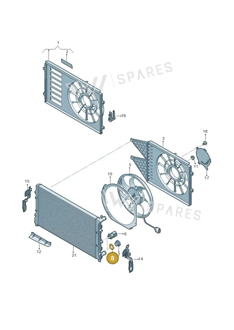 N90544501 — SEAT Toledo Reference (2015-2019) diagram 672121950, position 8