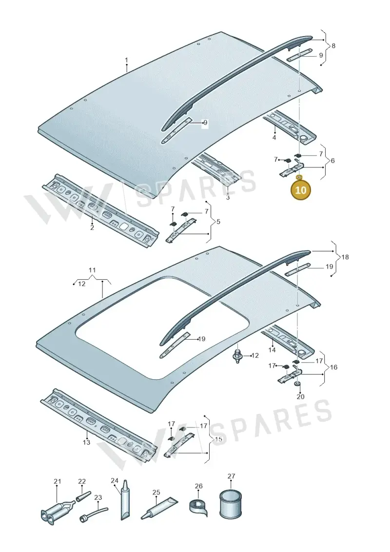 N90570802 — SEAT Formentor TSI CUPRA (2020-) diagram 5ff817000, position 10