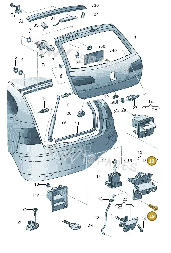 N90594201 — SEAT IBIZA                  06> (2005-) diagram 254827000, position 19