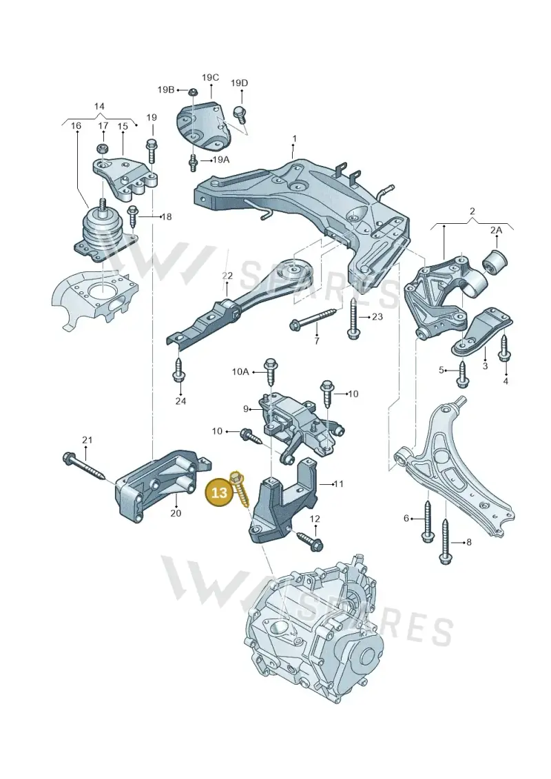 N90597002 — SEAT IBIZA                  06> (2005-) diagram 253199200, position 13