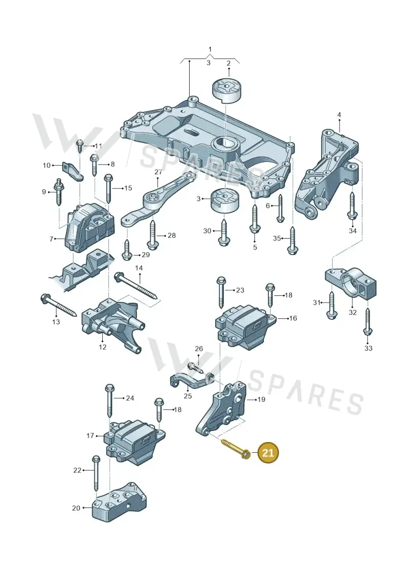 N90597002 — SEAT LEON                   06> (2005-) diagram 409199200, position 21