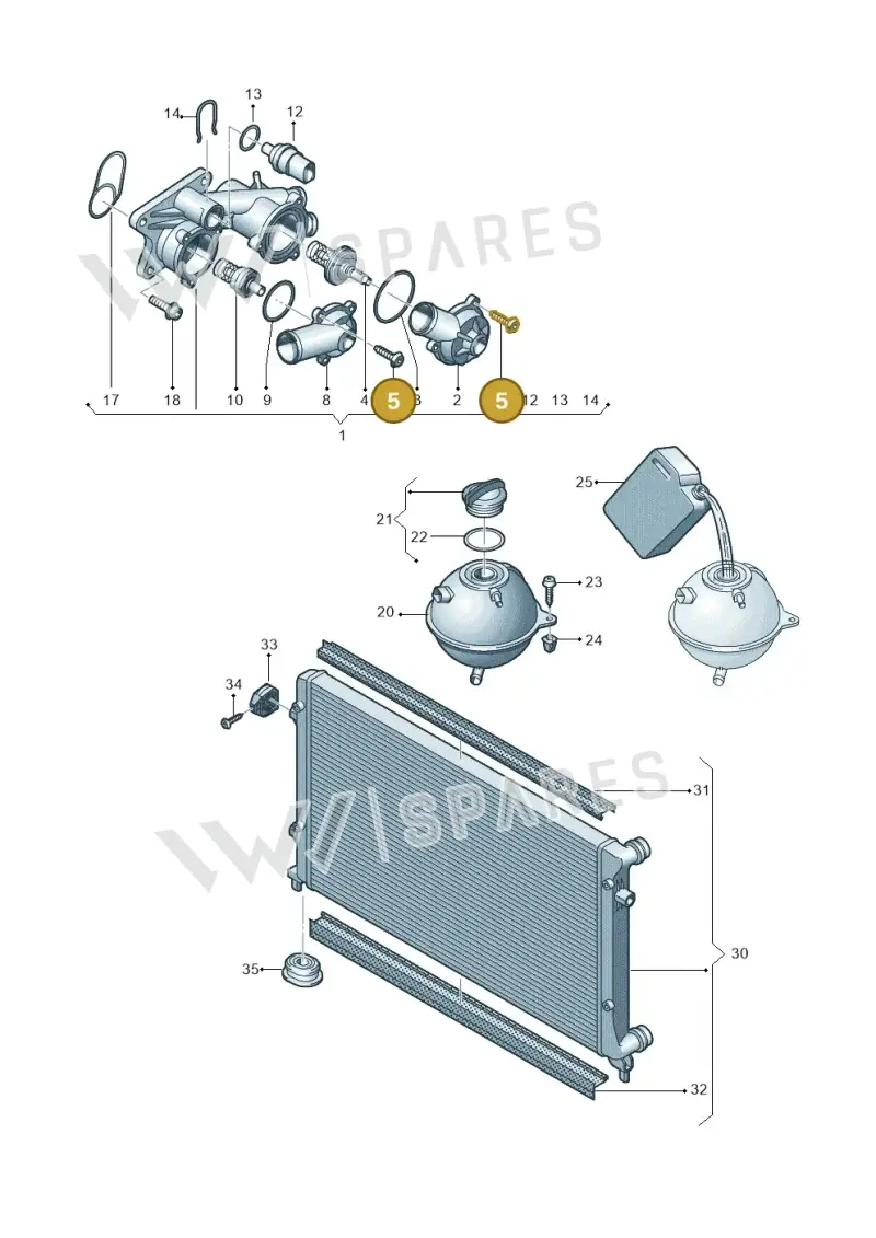 N90629803 — SEAT Altea XL Reference (2013-2013) diagram 409121700, position 5