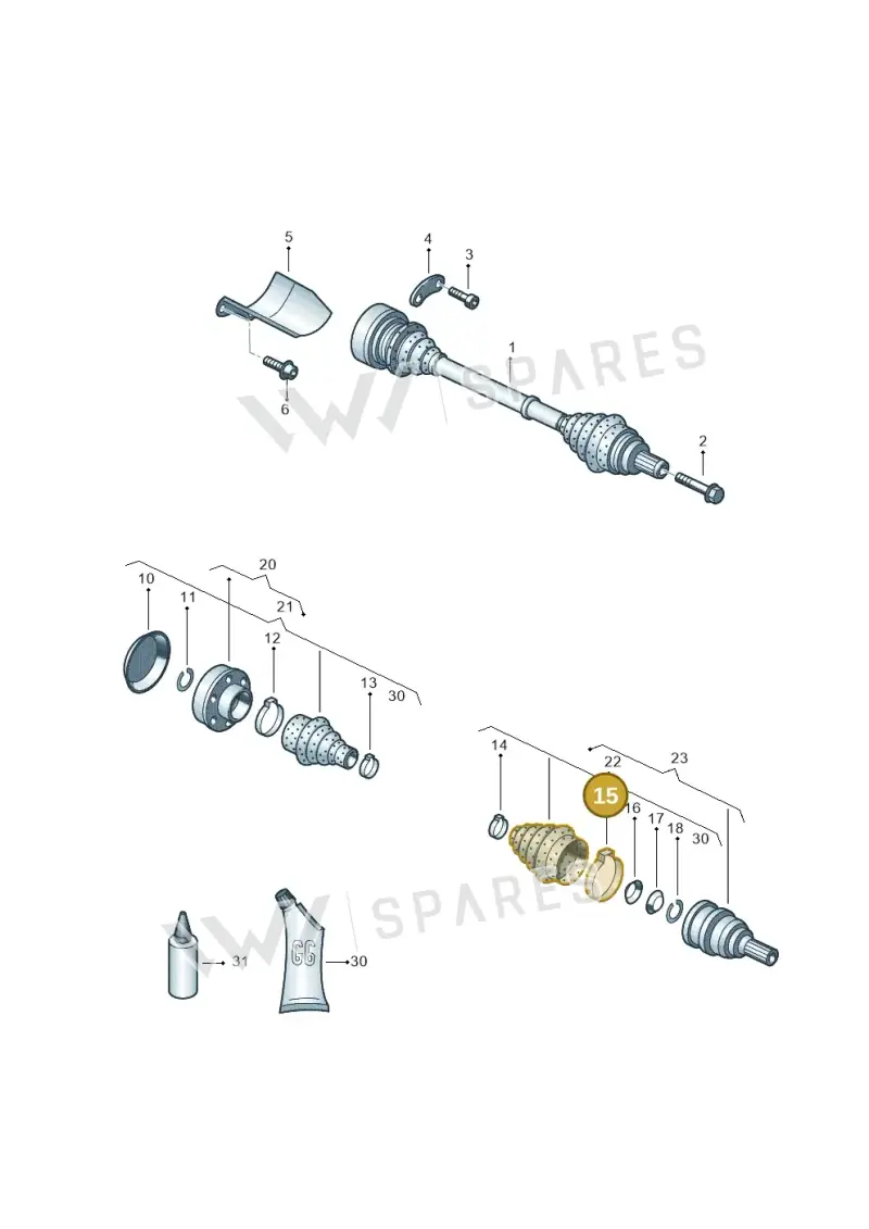 N90630701 — SEAT Leon ST Stylance (2016-2020) diagram 459407340, position 15
