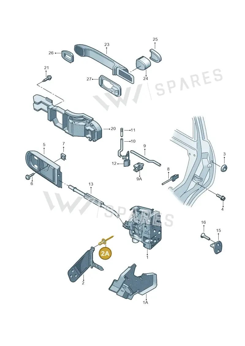 N90634901 — SEAT IBIZA                  06> (2005-) diagram 266839000, position 2A