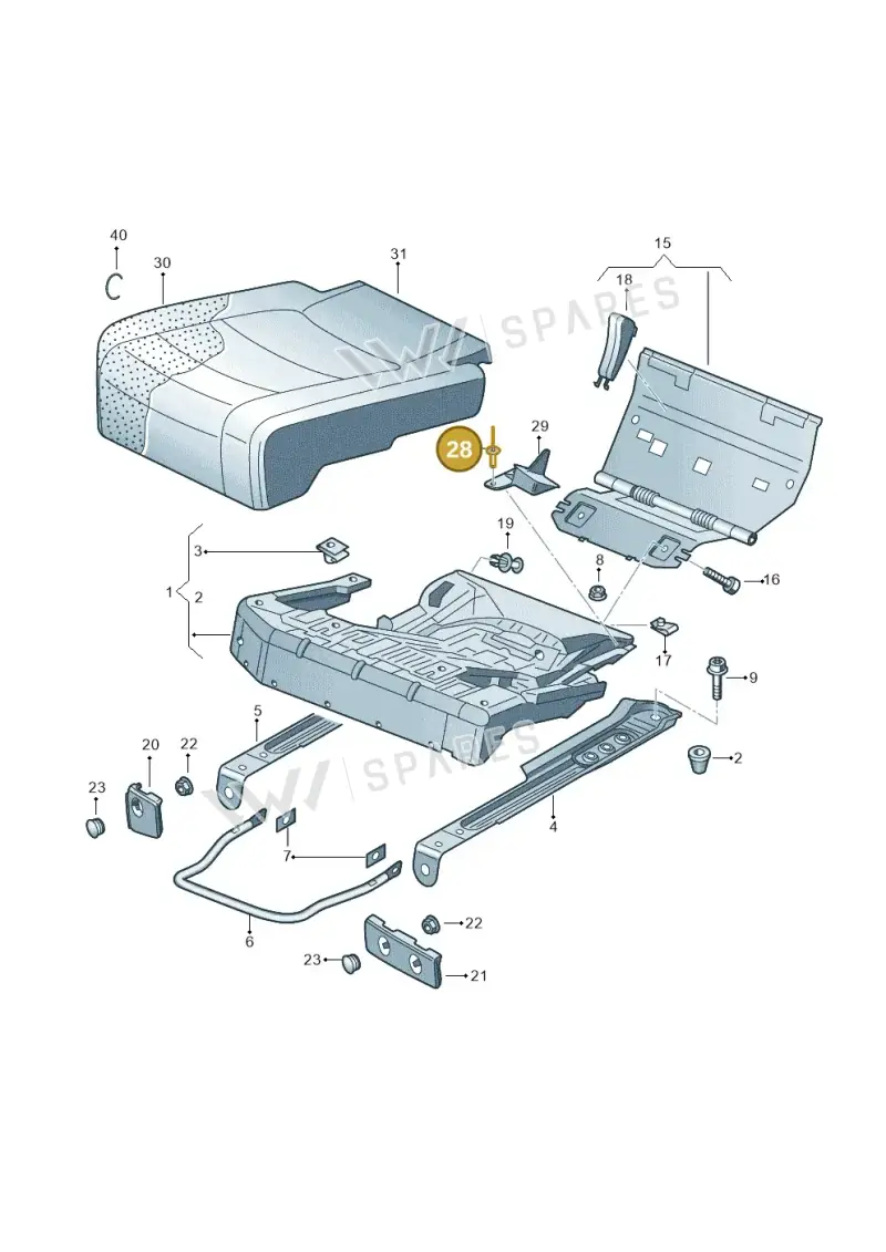N90634901 — SEAT Altea XL Reference (2013-2013) diagram 459885200, position 28