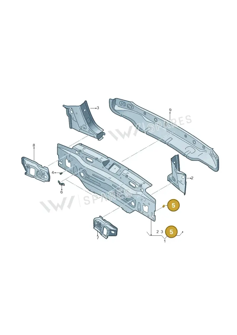 N90654704 — SEAT Ateca Style (2016-) diagram 893813000, position 5