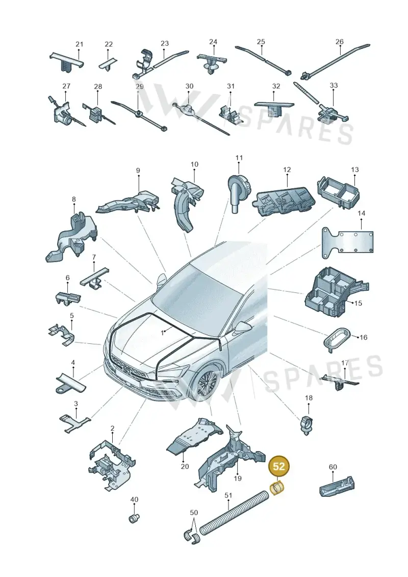 N90682101 — SEAT Formentor TSI CUPRA (2020-) diagram 5fn971081, position 52